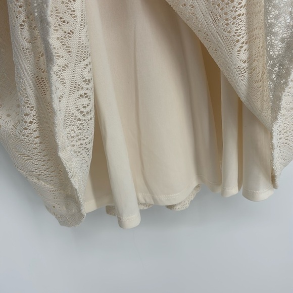 Mossimo Paisley Lace Sleeveless Halter Dress Women’s Size Medium in Ivory EUC! - Picture 4 of 8